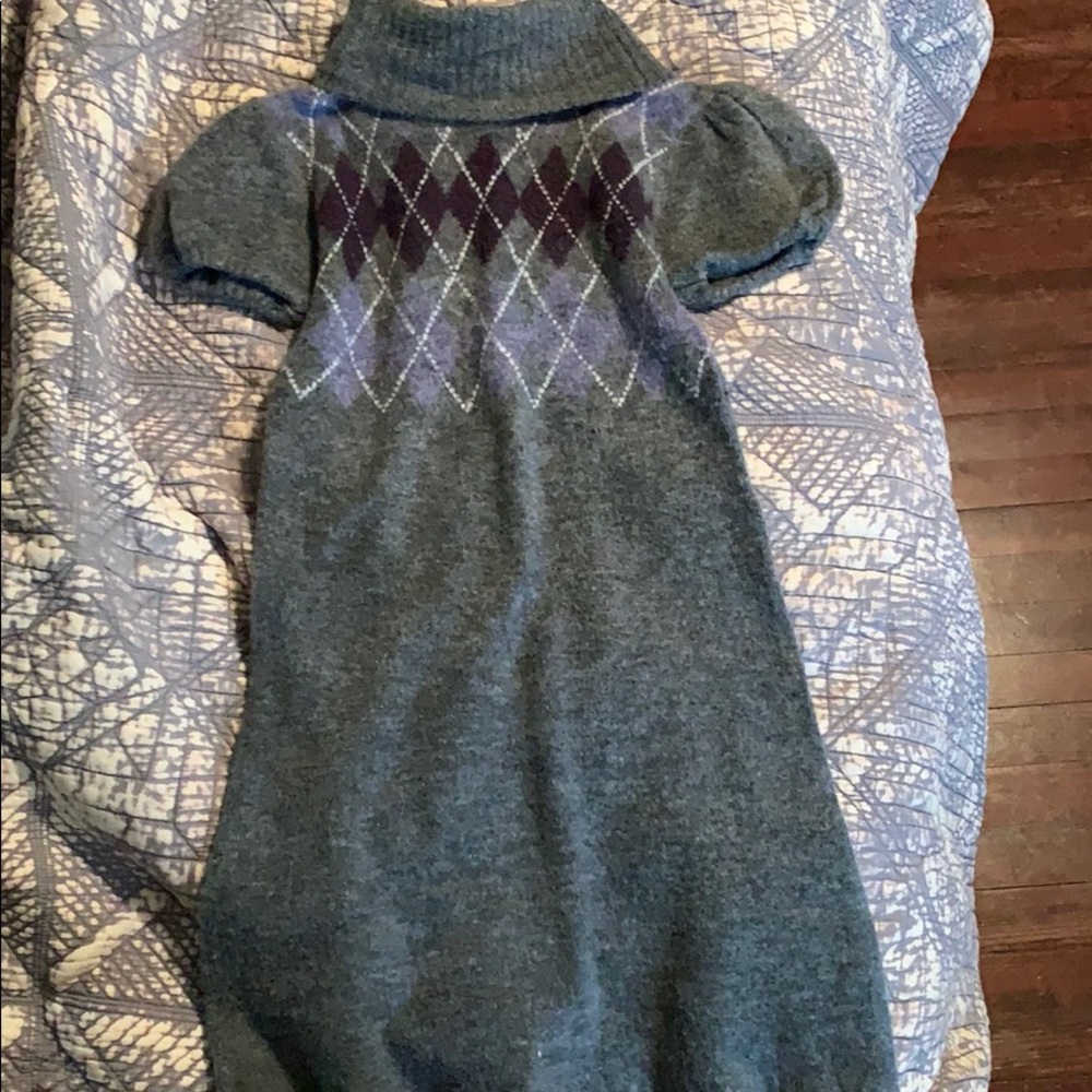 Sweater project gray turtleneck sweater dress